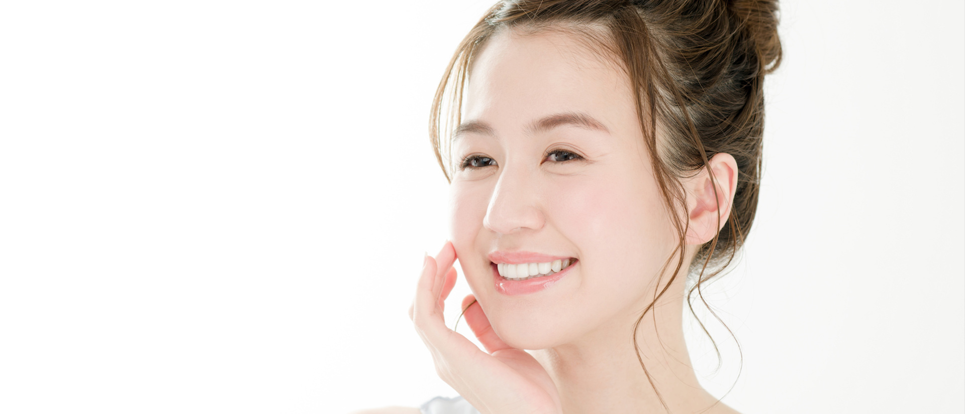 きれいな肌の女性